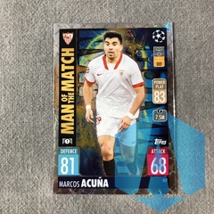 2021-22 Topps Match Attax Man Of The Match #402 Marcos Acuna